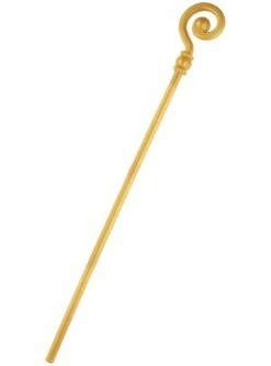 Bastón Con Espiral En Dorado