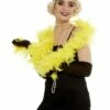 Boa De Plumas Amarilla