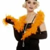Boa De Plumas Naranja -FUNIDELIA Ventas boa de plumas naranja