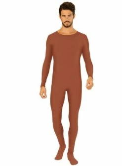 Body Marrón Para Adulto