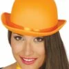 Bombín Naranja Para Adulto -FUNIDELIA Ventas bombin naranja para adulto