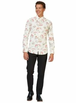 Camisa Navideña De Santa Claus "Hohoholly" - Opposuits