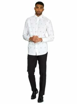 Camisa Navideña Blanca "Icons" - Opposuits