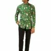 Camisa Navideña Verde "Santaboss" - Opposuits -FUNIDELIA Ventas camisa de papa noel opposuits para hombre