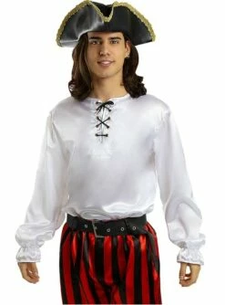 Camisa De Pirata Blanca -FUNIDELIA Ventas camisa de pirata blanca 1 3