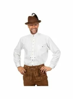 Camisa Oktoberfest Blanca Para Hombre