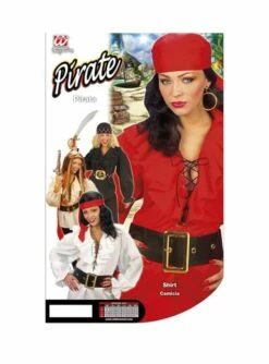 Camisa Roja De Pirata Para Mujer -FUNIDELIA Ventas camisa roja de pirata para mujer 3