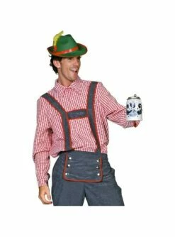 Camisa Tirolesa Oktoberfest Para Hombre