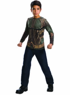 Camiseta De Aquaman Para Niño - Liga De La Justicia