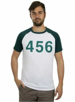 Camiseta El Juego Del Calamar Nº 456 - Oficial Netflix
