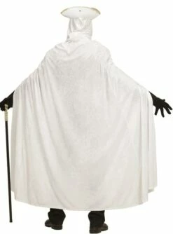 Capa De Terciopelo Blanca Para Adulto