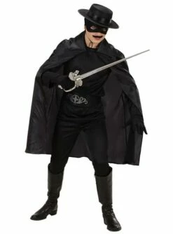 Capa Negra Fina Infantil