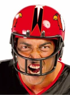 Casco De Fútbol Americano Rojo Para Adulto