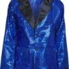 Chaqueta Azul De Lentejuelas Años 70 Talla Grande -FUNIDELIA Ventas chaqueta azul de lentejuelas anos 70 talla grande