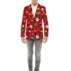 Chaqueta Navideña Roja Con Luces - Opposuits -FUNIDELIA Ventas chaqueta navidena roja con luces opposuits