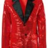 Chaqueta Roja De Lentejuelas Para Hombre Talla Grande -FUNIDELIA Ventas chaqueta roja de lentejuelas para hombre talla grande