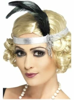 Cinta Para El Pelo De Charlestón Plateada