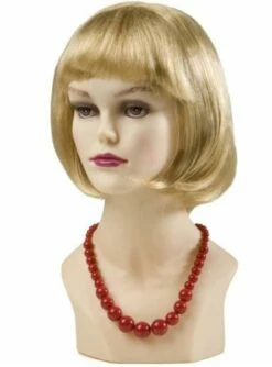 Collar De Perlas Asimétrico Rojo