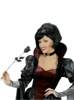 Collar De Terciopelo Negro Para Mujer