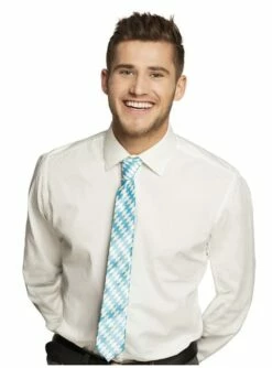 Corbata De Oktoberfest Azul Y Blanca
