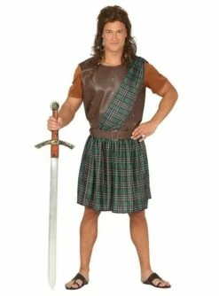 Disfraz De Bárbaro Escocés Para Hombre