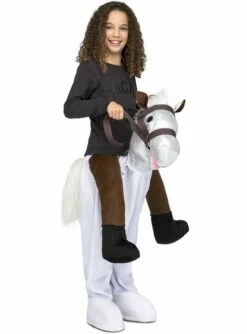 Disfraz A Hombros De Caballo Blanco Infantil