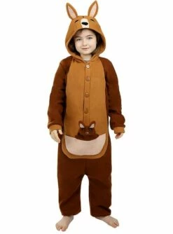 Disfraz De Canguro Onesie Para Niños