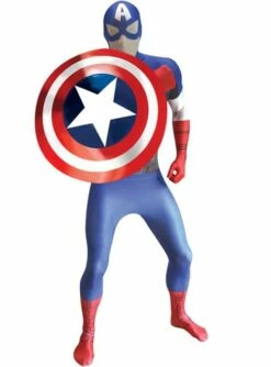 Disfraz De Capitán América Morphsuit -FUNIDELIA Ventas disfraz de capitan america morphsuit 4