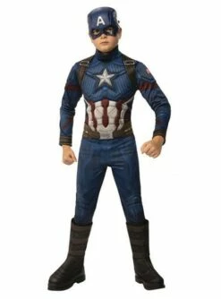 Disfraz De Capitán América Premium Para Niño - Los Vengadores: Endgame