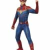 Disfraz De Capitana Marvel Para Niña