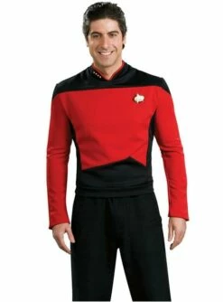 Disfraz De Comandante Rojo Star Trek La Nueva Generación Para Hombre