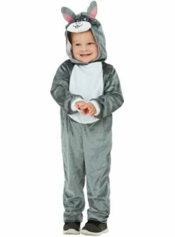 Disfraz De Conejo Gris Para Niño