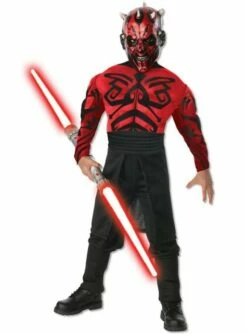 Disfraz De Darth Maul Musculoso Deluxe Para Niño