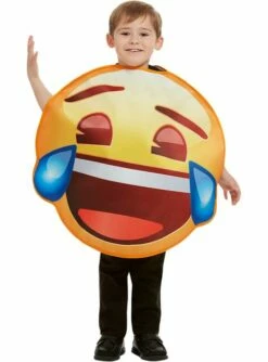 Disfraz De Emoji Sonriente Con Lágrimas Infantil