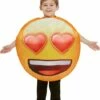 Disfraz De Emoji Sonriente Con Ojos De Corazón Infantil -FUNIDELIA Ventas disfraz de emoji sonriente con ojos de corazon infantil