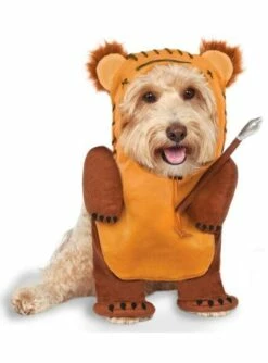 Disfraz De Ewok Con Lanza Para Perro