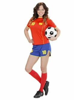 Disfraz De Jugadora De Fútbol Español Para Mujer -FUNIDELIA Ventas disfraz de jugadora de futbol espanol para mujer 2