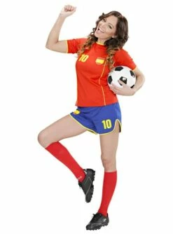 Disfraz De Jugadora De Fútbol Español Para Mujer -FUNIDELIA Ventas disfraz de jugadora de futbol espanol para mujer 3