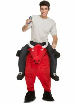 Disfraz A Hombros De Toro Rojo