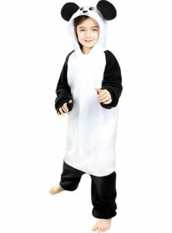Disfraz De Oso Panda Onesie Para Niños