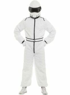 Disfraz De Piloto Blanco Para Adulto