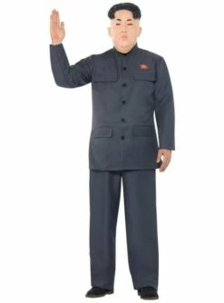 Disfraz De Presidente Coreano Gris Para Hombre
