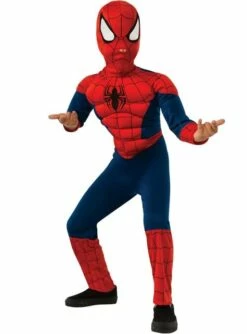Disfraz De Spiderman Musculoso Premium Para Niño