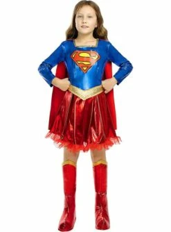 Disfraz De Supergirl Deluxe Para Niña