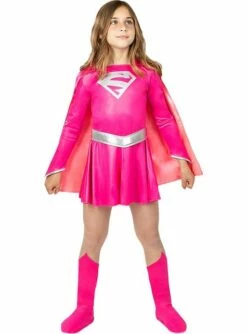 Disfraz De Supergirl Rosa Para Niña -FUNIDELIA Ventas disfraz de supergirl rosa para nina 3