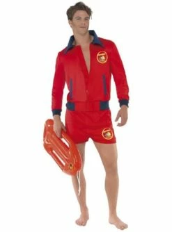 Disfraz De Socorrista Rojo Para Hombre - Los Vigilantes De La Playa