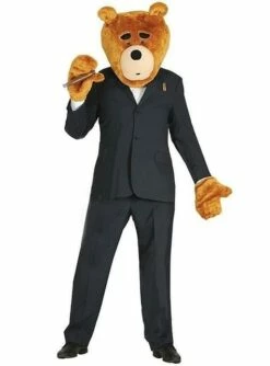 Kit De Pieza Para La Cabeza Y Manos De Oso Travieso Para Adulto