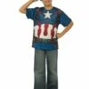 Kit Disfraz Capitán América Vengadores: La Era De Ultrón Para Niño -FUNIDELIA Ventas kit disfraz capitan america vengadores la era de ultron para nino