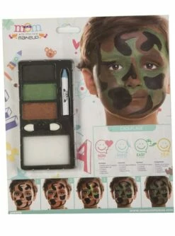Maquillaje De Camuflaje Militar Infantil