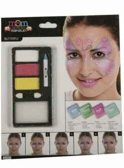 Maquillaje De Mariposa Fucsia Para Adulto